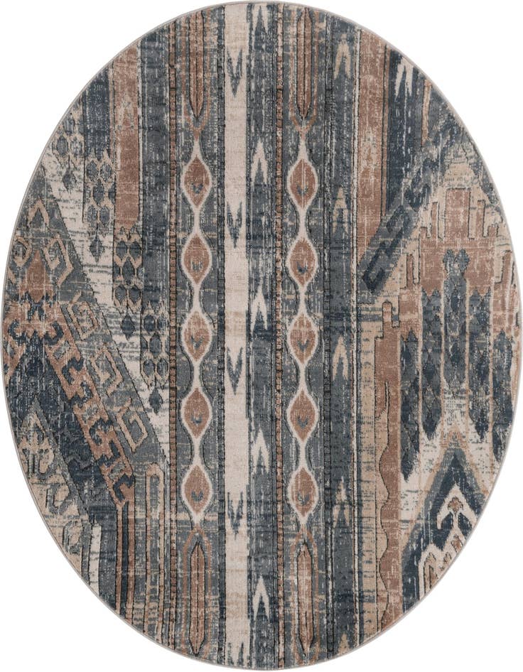 Detail image of 5' 3 x 5' 3 Oregon Round Rug