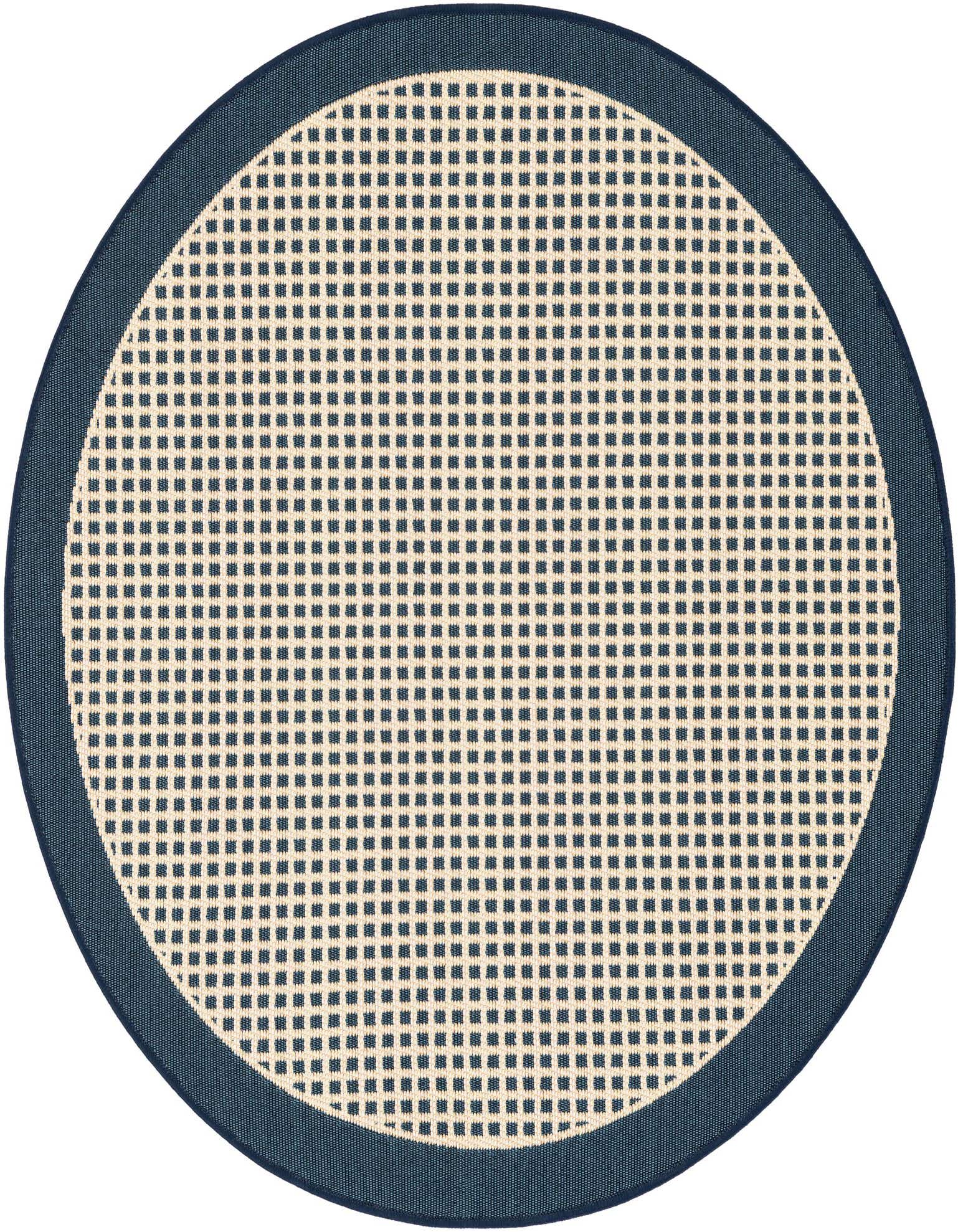 3' x 3' Easy-Clean Border Indoor / Outdoor Round Rug