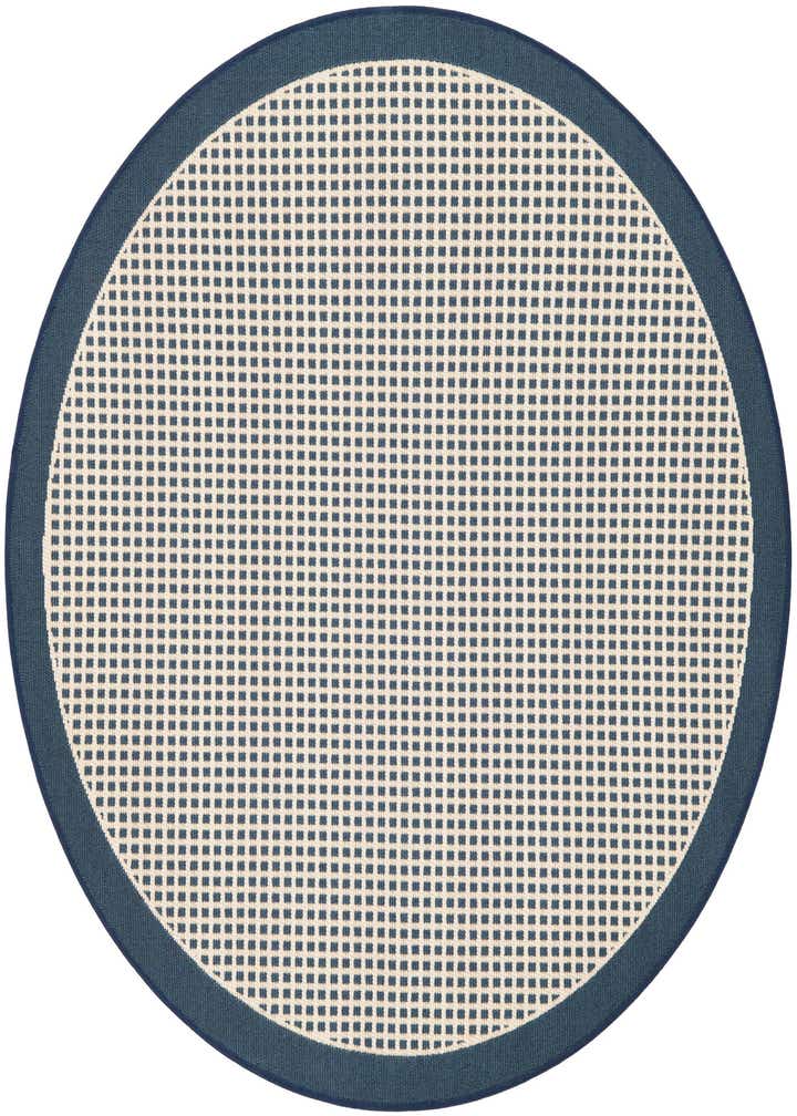 4' x 4' Easy-Clean Border Indoor / Outdoor Round Rug