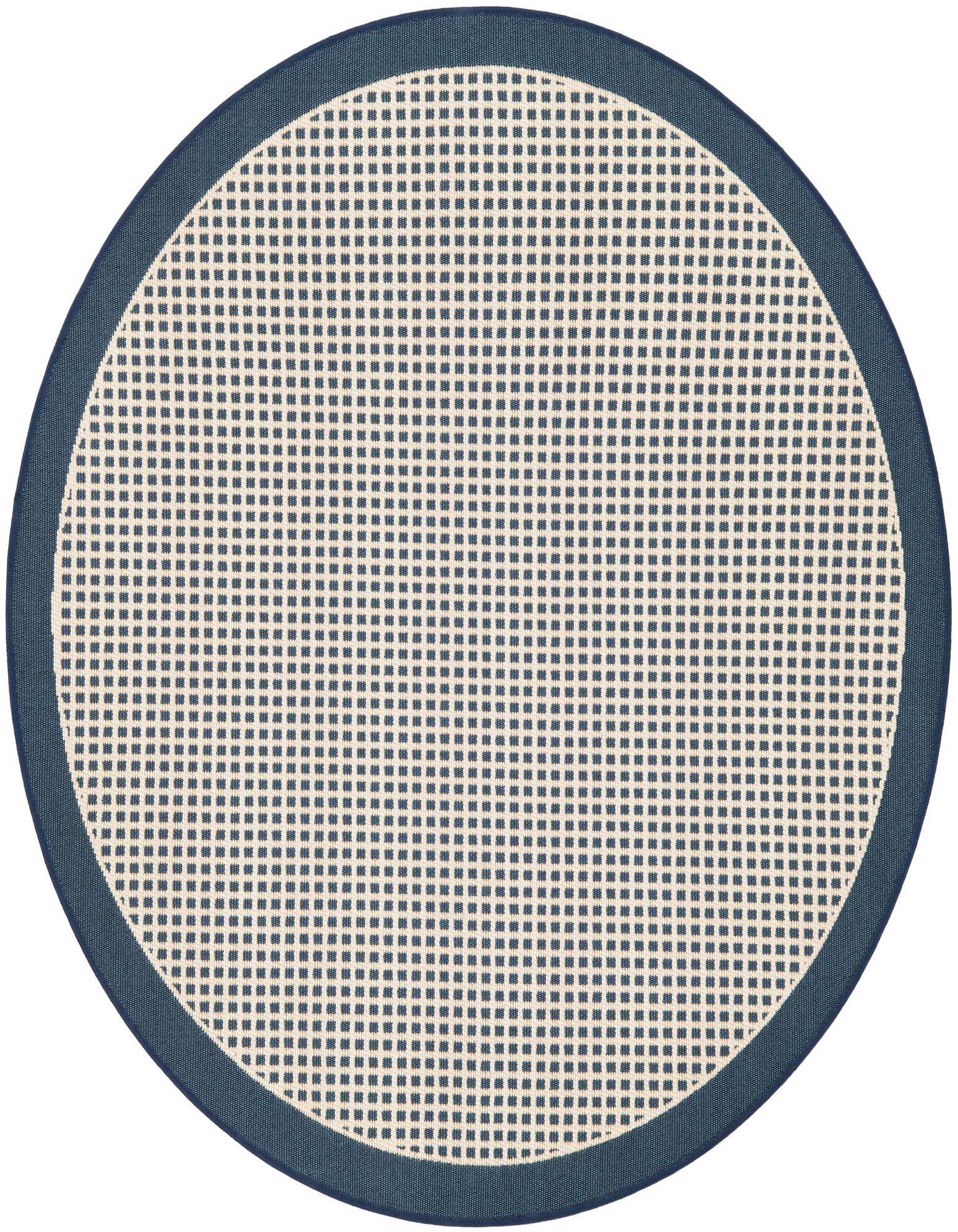 4' x 4' Easy-Clean Border Indoor / Outdoor Round Rug