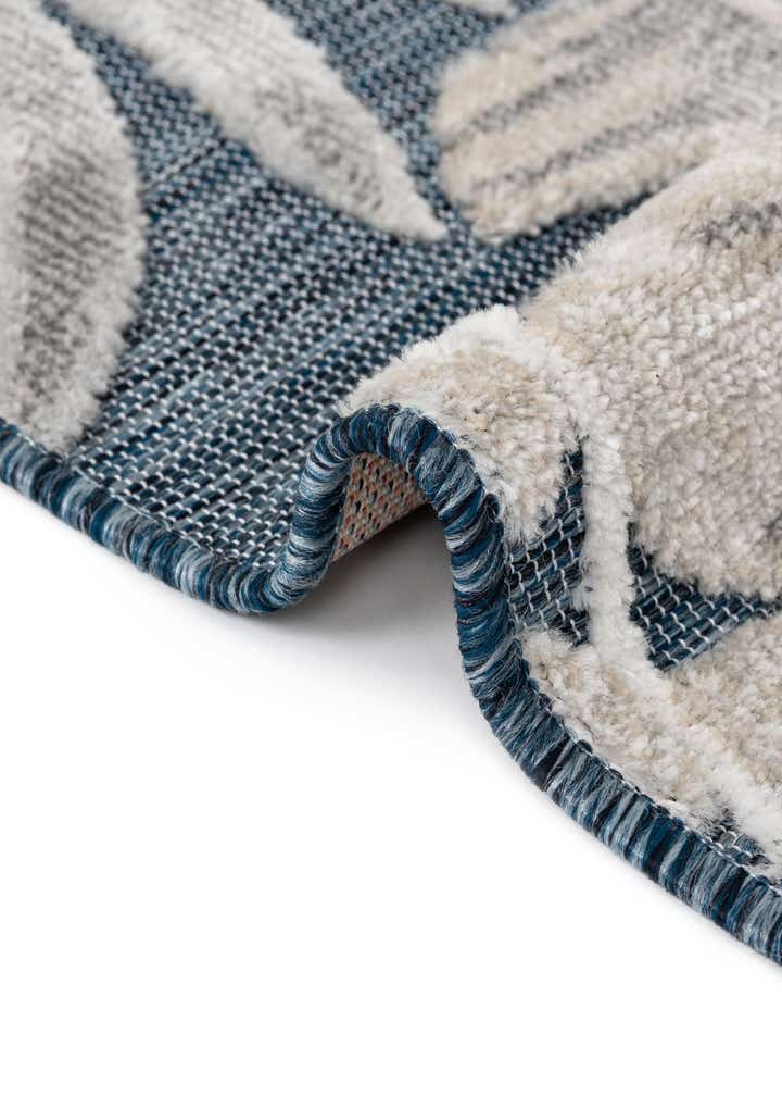4' 5 x 4' 5 Easy-Clean Botanical Indoor / Outdoor Round Rug