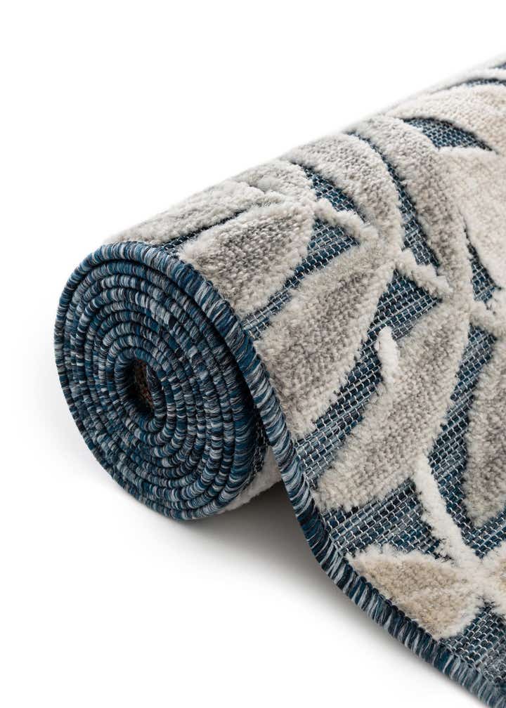 4' 5 x 4' 5 Easy-Clean Botanical Indoor / Outdoor Round Rug