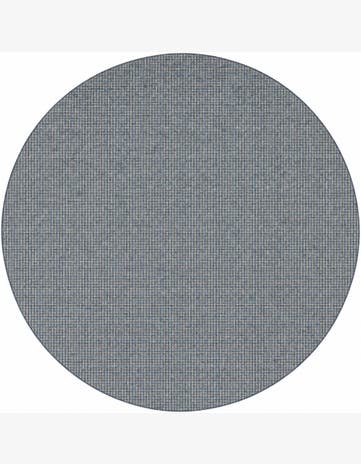 10' x 10' Easy-Clean Checkered Indoor / Outdoor Round Rug