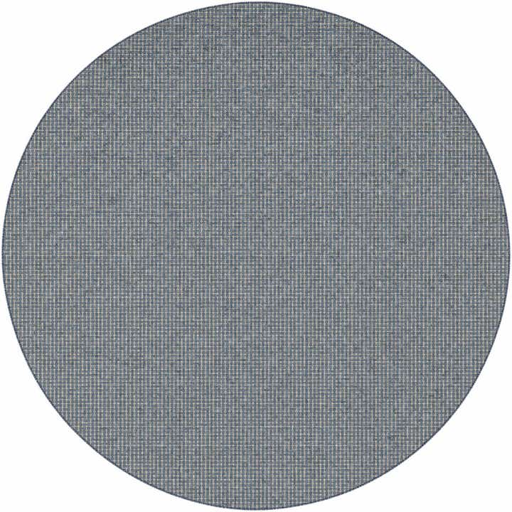 10' x 10' Easy-Clean Checkered Indoor / Outdoor Round Rug