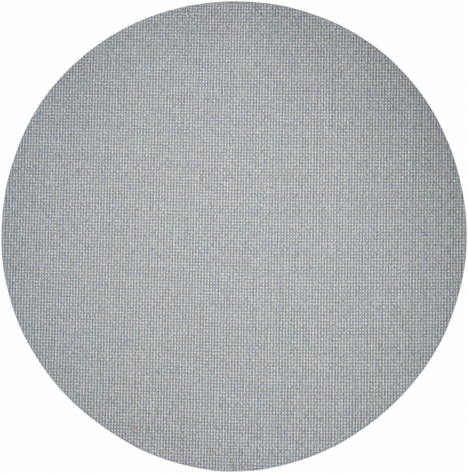 13' x 13' Easy-Clean Checkered Indoor / Outdoor Round Rug
