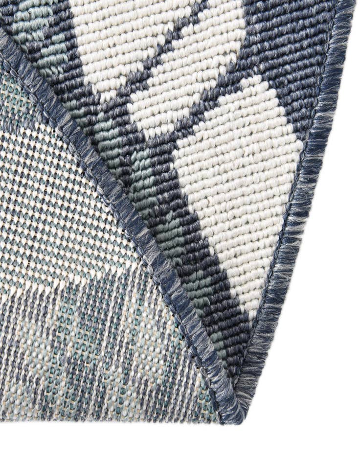 Detail image of 4' x 4' Easy-Clean Coastal Indoor / Outdoor Round Rug