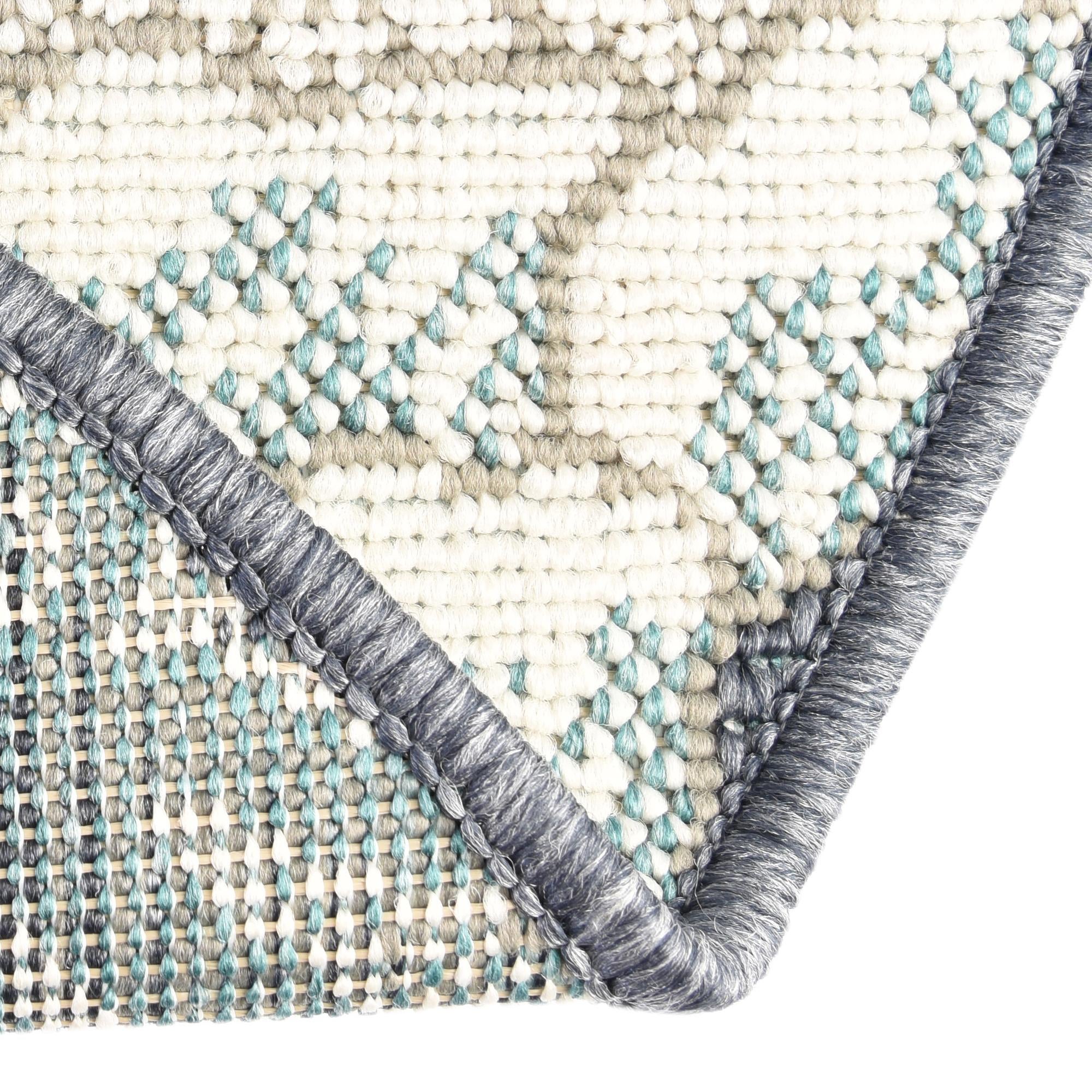 4' x 4' Easy-Clean Coastal Indoor / Outdoor Round Rug