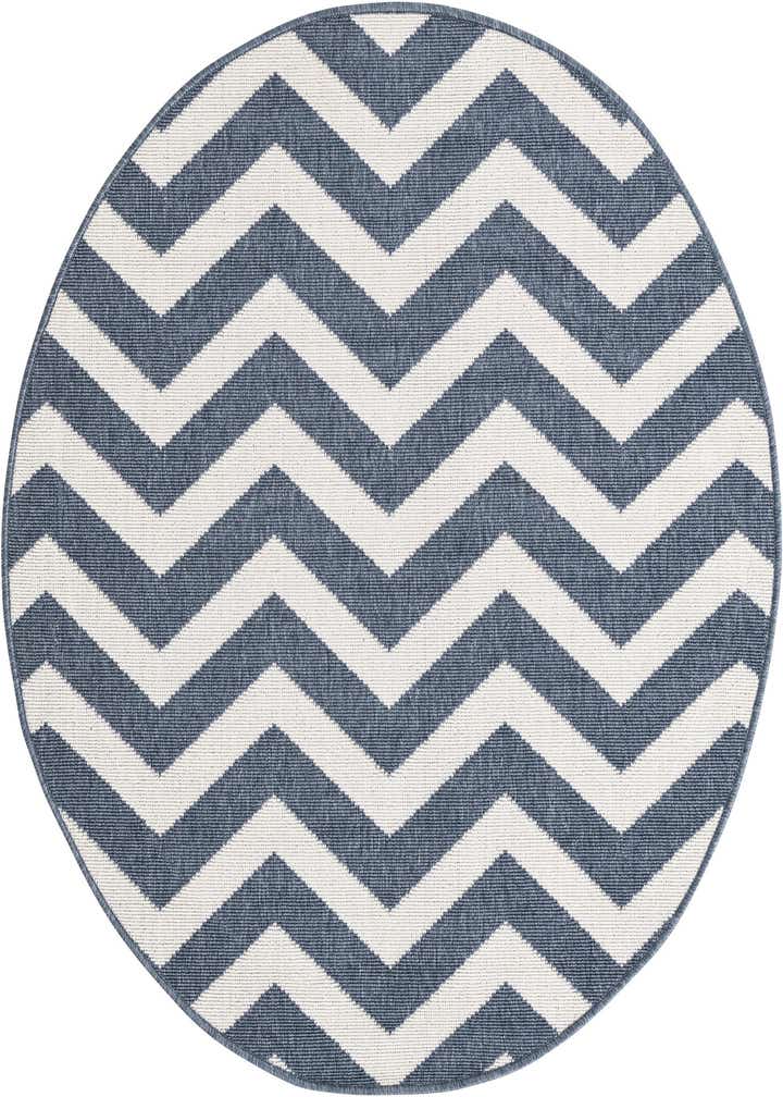 4' x 4' Easy-Clean Coastal Indoor / Outdoor Round Rug