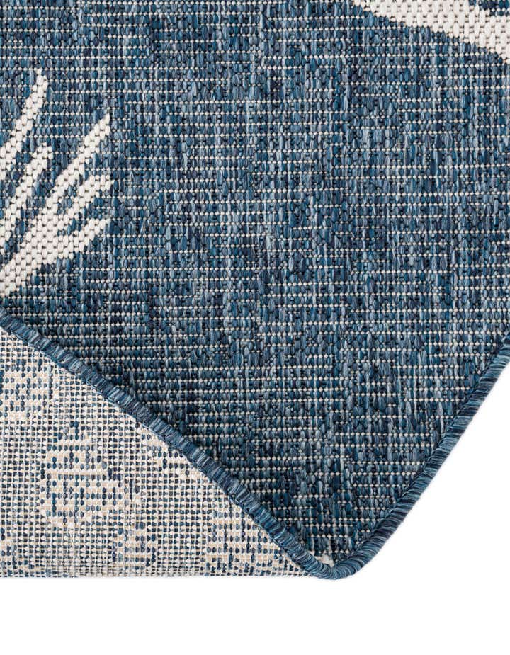 6' x 6' Easy-Clean Coastal Indoor / Outdoor Round Rug