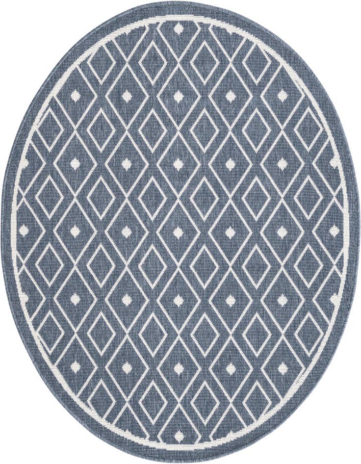 Detail image of 4' x 4' Easy-Clean Lattice Indoor / Outdoor Round Rug