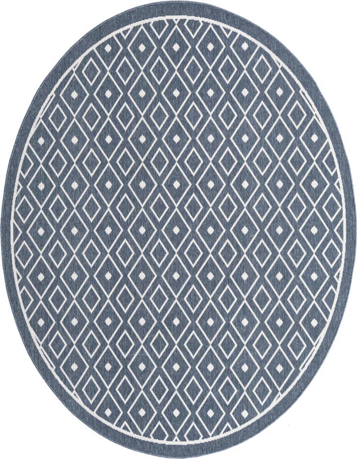 Detail image of 7' x 7' Easy-Clean Lattice Indoor / Outdoor Round Rug