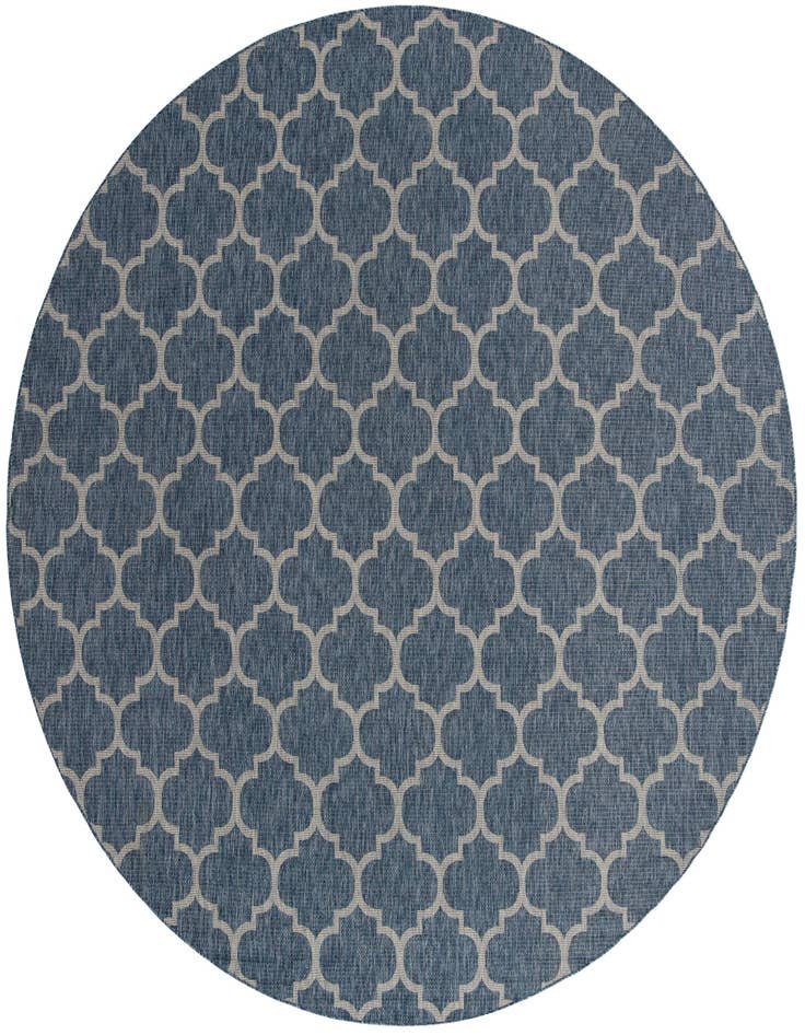 Detail image of 13' x 13' Easy-Clean Lattice Indoor / Outdoor Round Rug