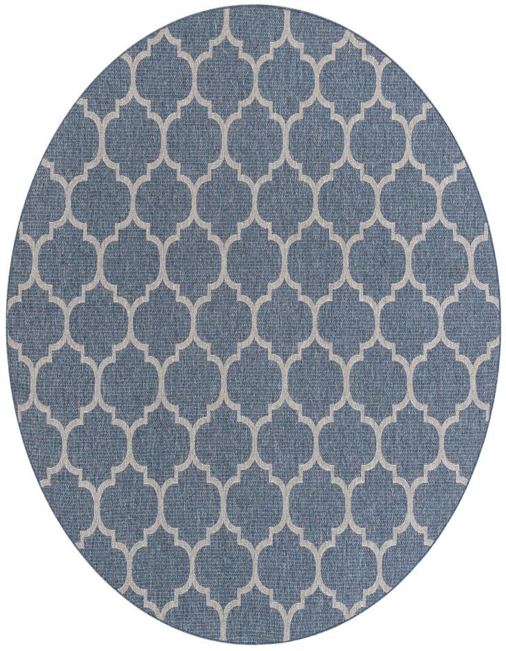 Detail image of 10' x 10' Easy-Clean Lattice Indoor / Outdoor Round Rug