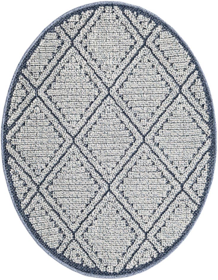 Detail image of 3' 1 x 3' 1 Easy-Clean Lattice Indoor / Outdoor Round Rug