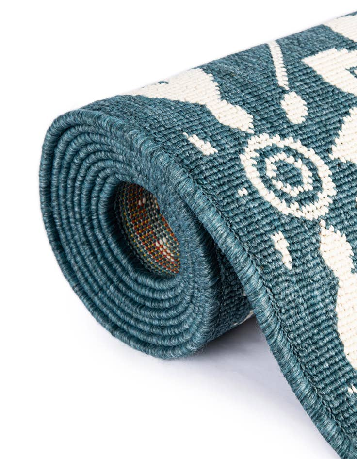 Detail image of 95cm x 95cm  Washable Lattice Indoor / Outdoor Round Rug