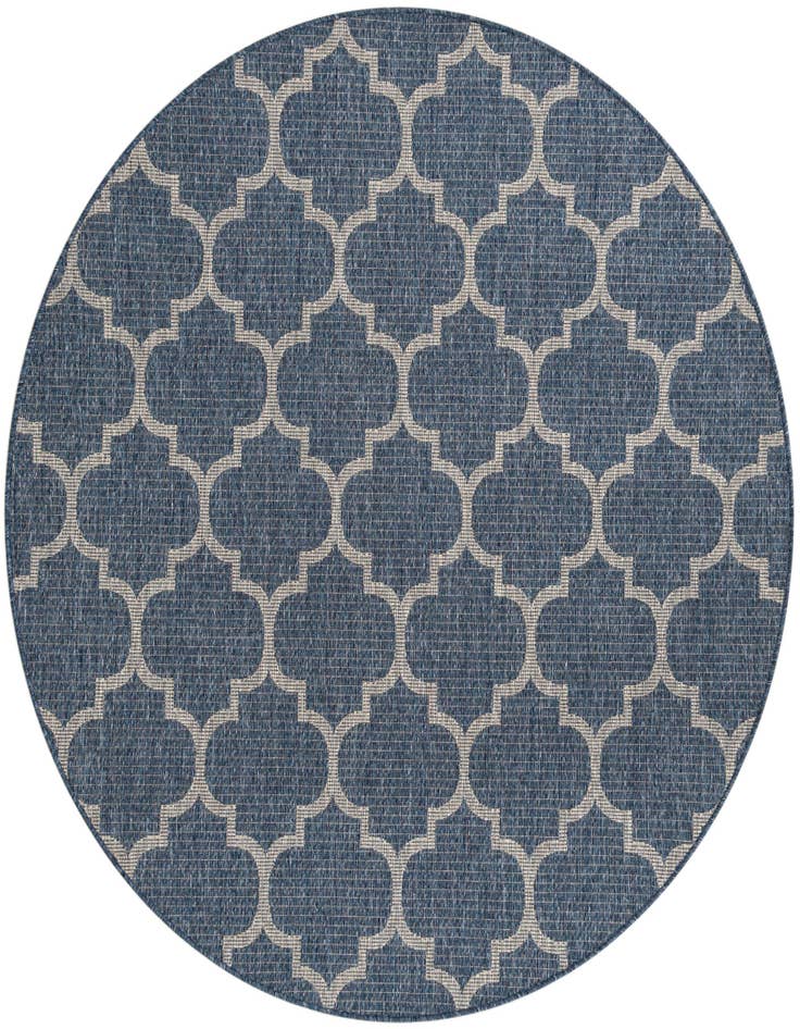 Detail image of 6' x 6' Easy-Clean Lattice Indoor / Outdoor Round Rug