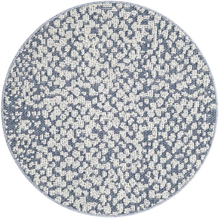 3' 1 x 3' 1 Easy-Clean Safari Indoor / Outdoor Round Rug