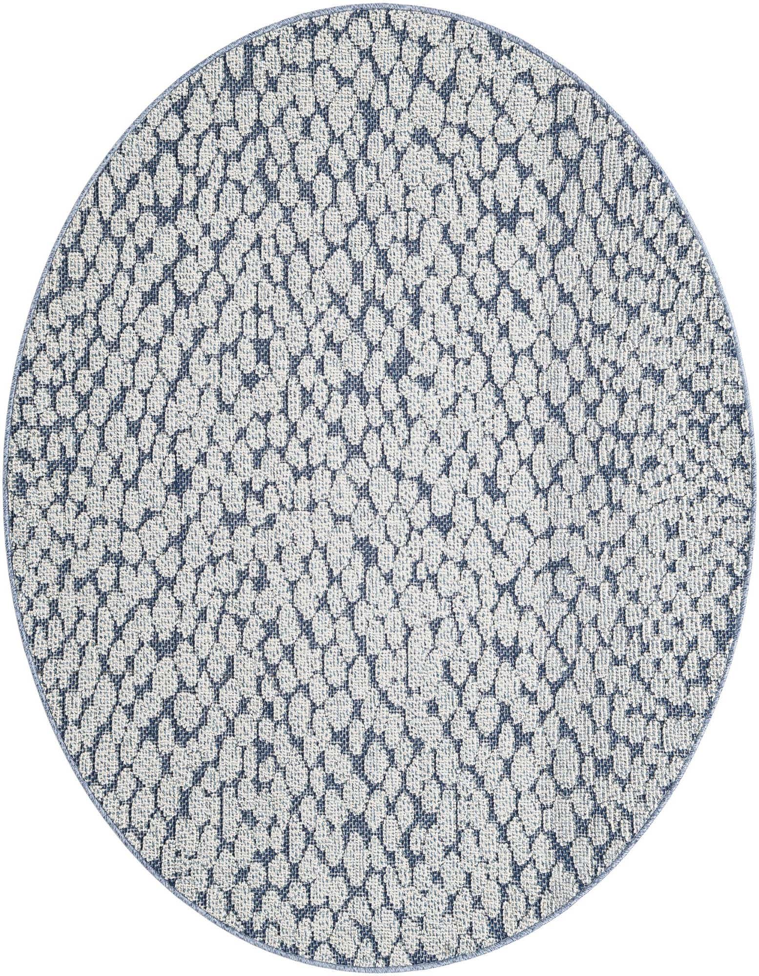 5' 3 x 5' 3 Easy-Clean Safari Indoor / Outdoor Round Rug