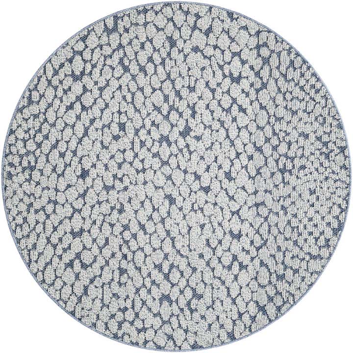 5' 3 x 5' 3 Easy-Clean Safari Indoor / Outdoor Round Rug