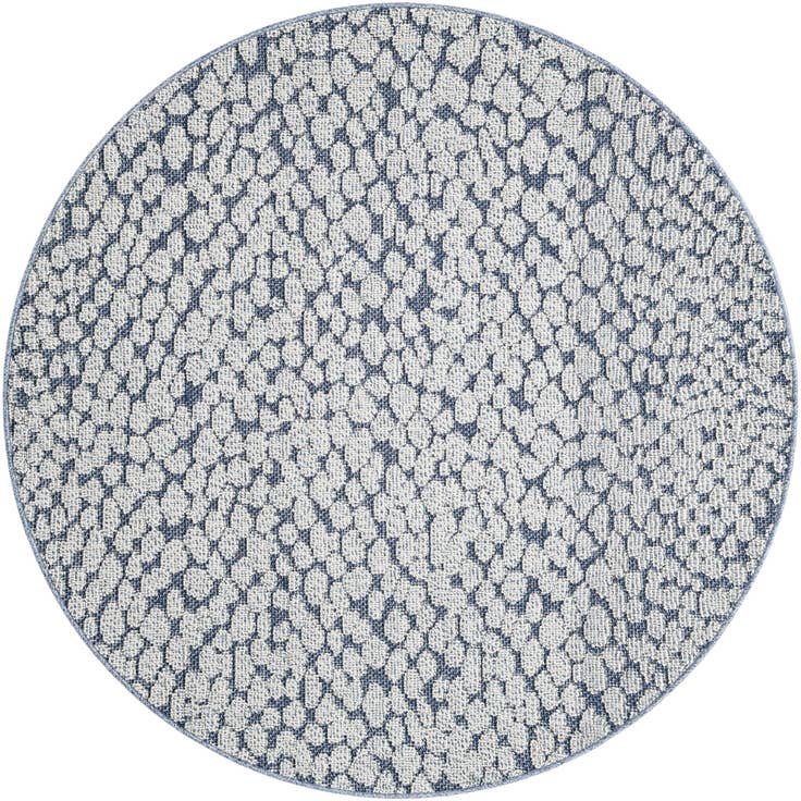 Detail image of 5' 3 x 5' 3 Easy-Clean Safari Indoor / Outdoor Round Rug