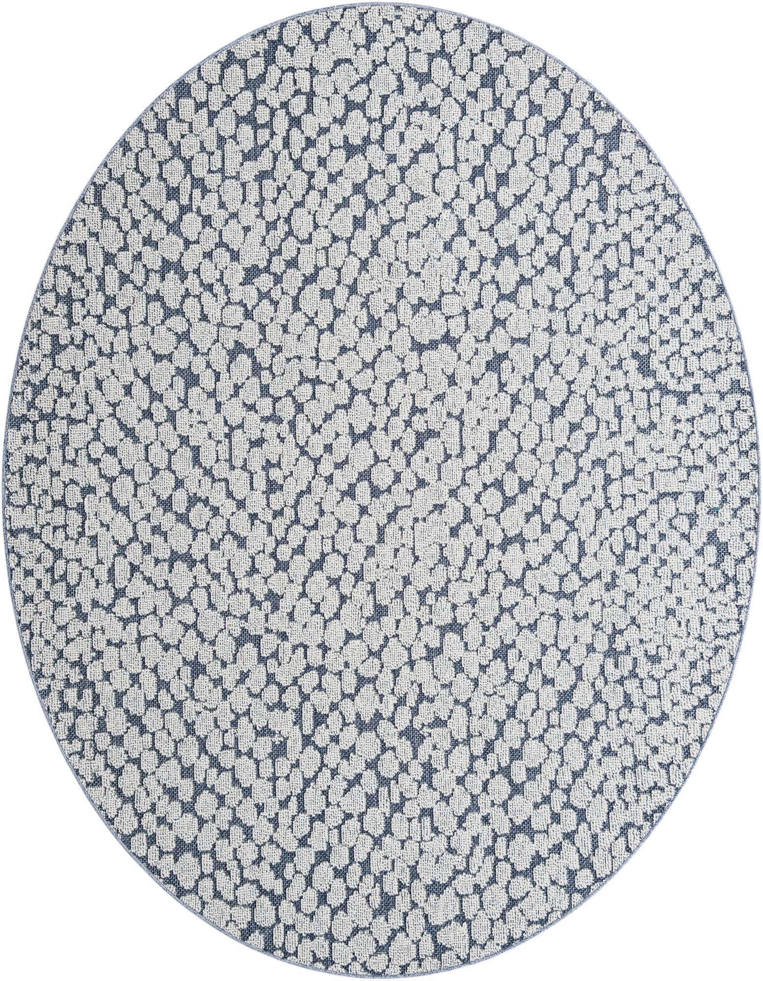 7' 10 x 7' 10 Easy-Clean Safari Indoor / Outdoor Round Rug