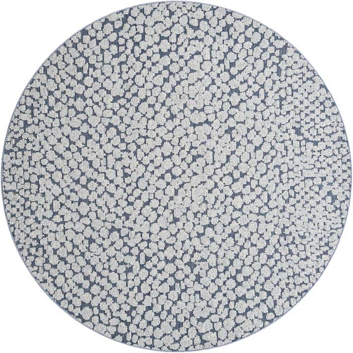 7' 10 x 7' 10 Easy-Clean Safari Indoor / Outdoor Round Rug