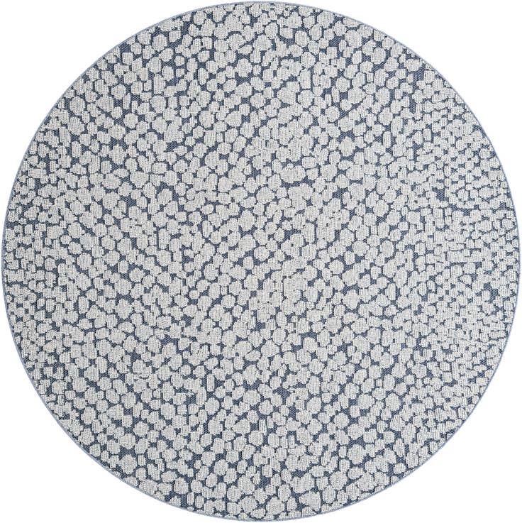 Detail image of 7' 10 x 7' 10 Easy-Clean Safari Indoor / Outdoor Round Rug