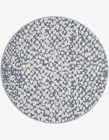 3' 1 x 3' 1 Easy-Clean Safari Indoor / Outdoor Round Rug