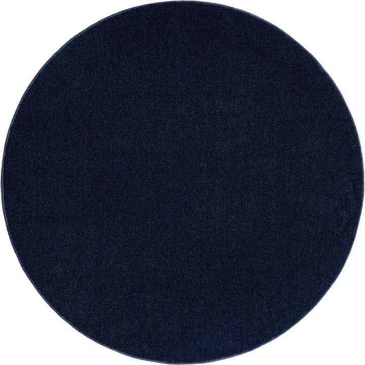5' 3 x 5' 3 Easy-Clean Solid Indoor / Outdoor Round Rug