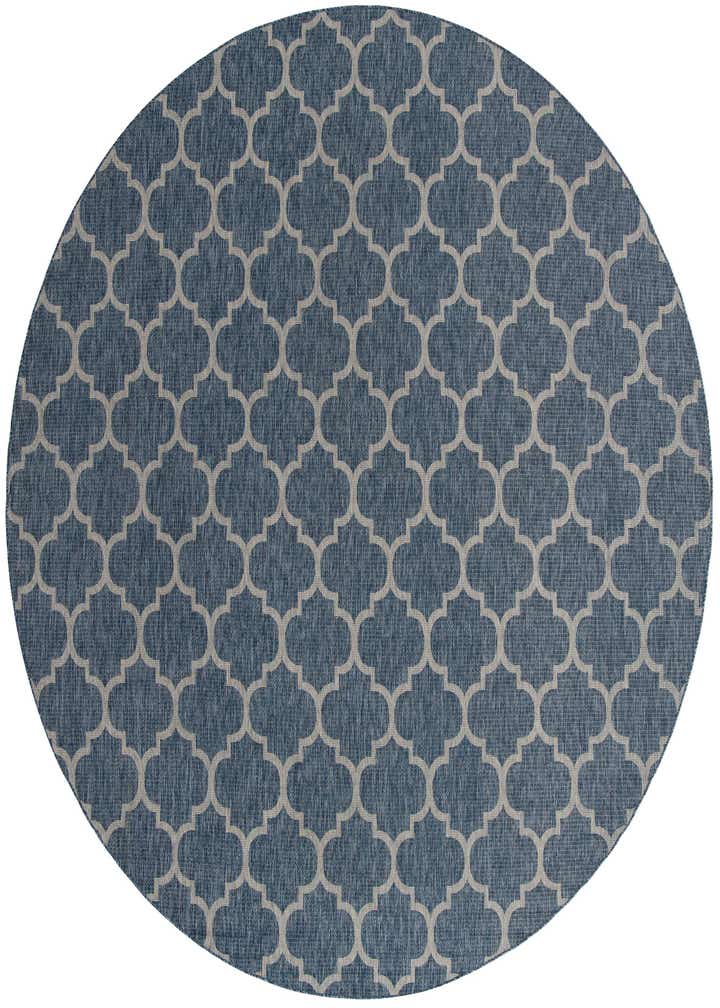 13' x 13' Easy-Clean Trellis Indoor / Outdoor Round Rug