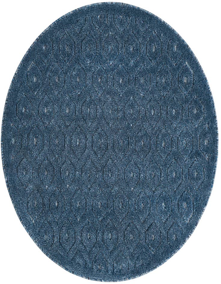 Detail image of 4' x 4' Easy-Clean Trellis Textured Indoor / Outdoor Round Rug
