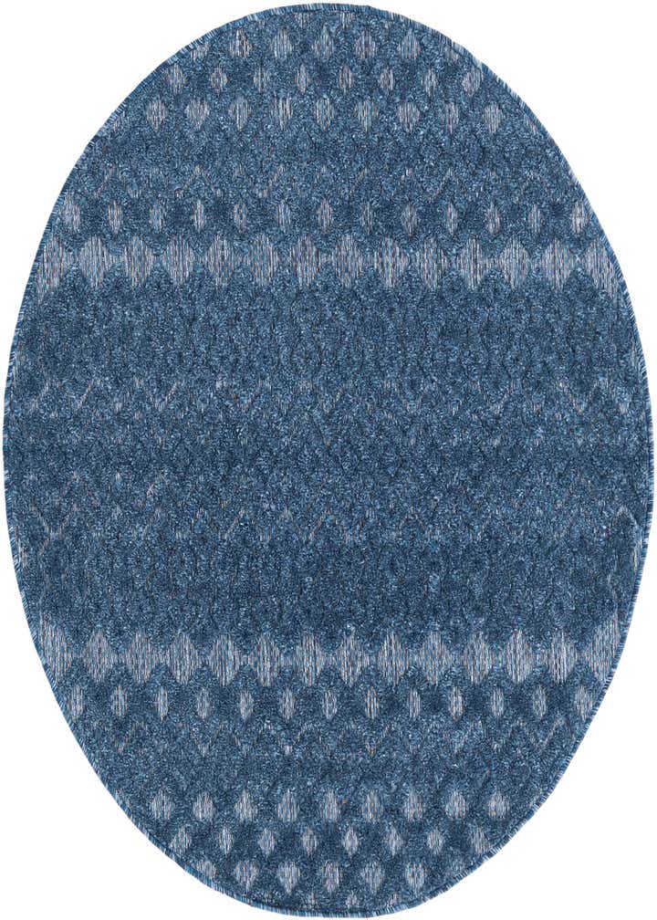 4' x 4' Easy-Clean Trellis Textured Indoor / Outdoor Round Rug