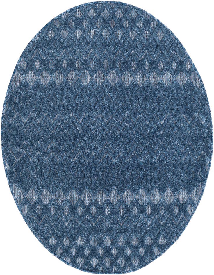 Detail image of 4' x 4' Easy-Clean Trellis Textured Indoor / Outdoor Round Rug