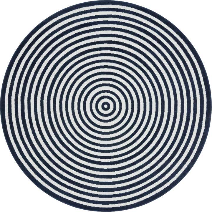 8' x 8' Easy-Clean Sabrina Soto Prescott Indoor / Outdoor Round Rug