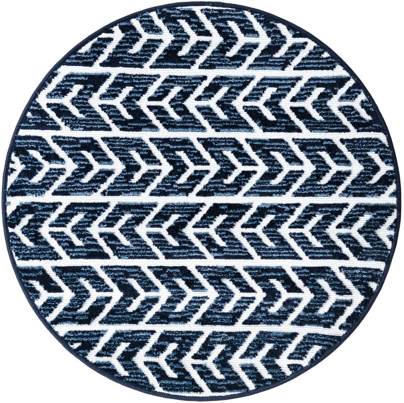 3' 3 x 3' 3 Easy-Clean Sabrina Soto Aston Indoor / Outdoor Round Rug