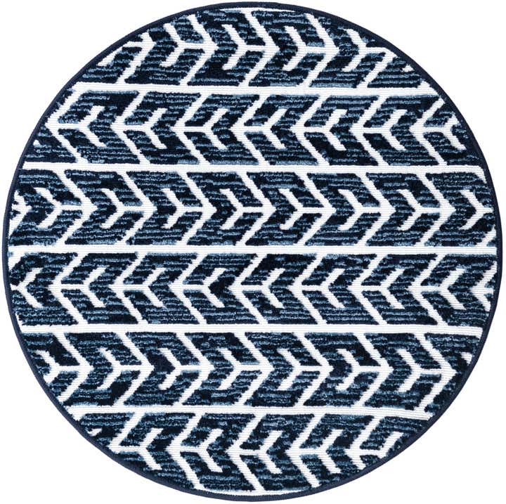 3' 3 x 3' 3 Easy-Clean Sabrina Soto Aston Indoor / Outdoor Round Rug