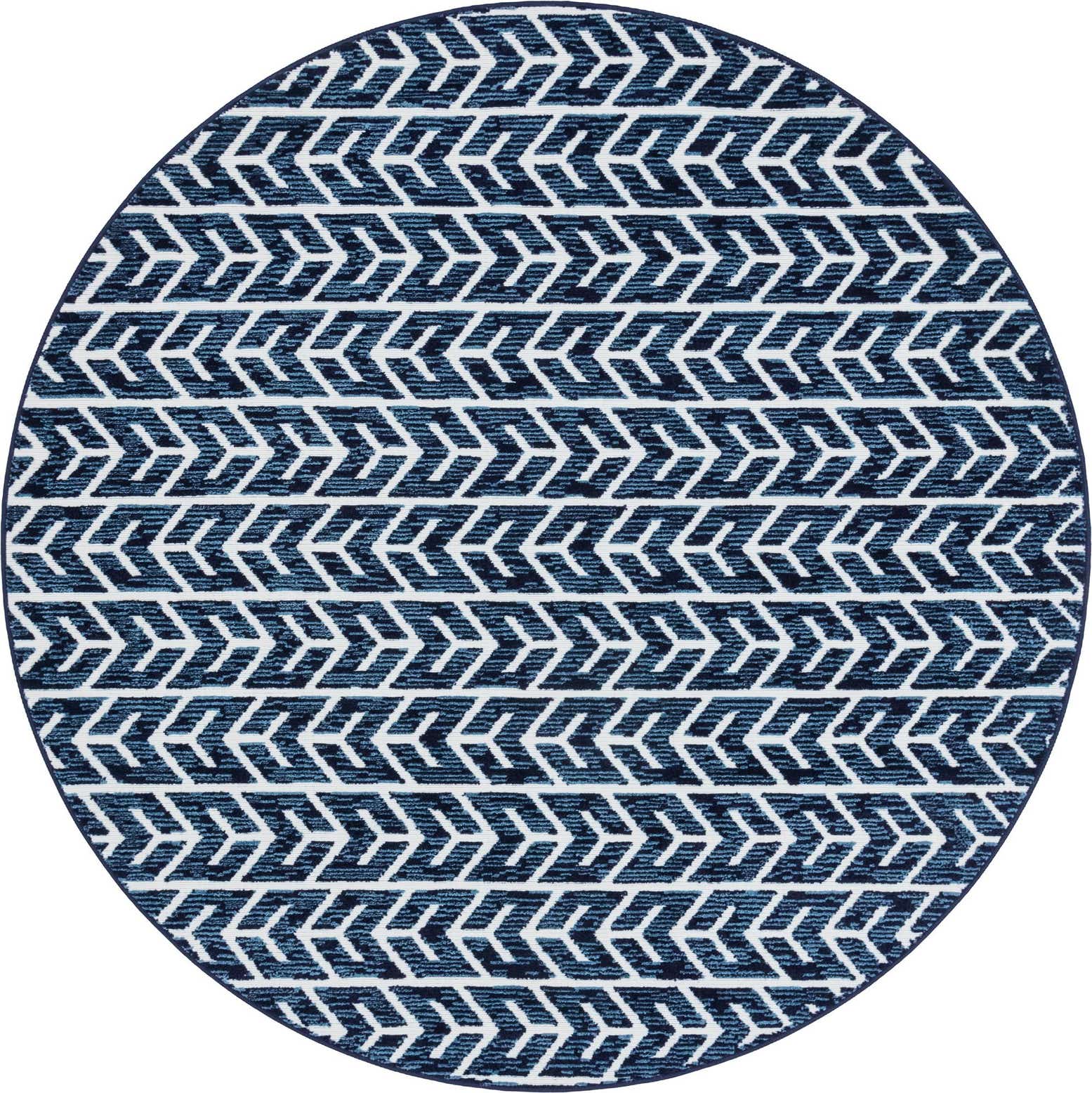 5' 3 x 5' 3 Easy-Clean Sabrina Soto Aston Indoor / Outdoor Round Rug