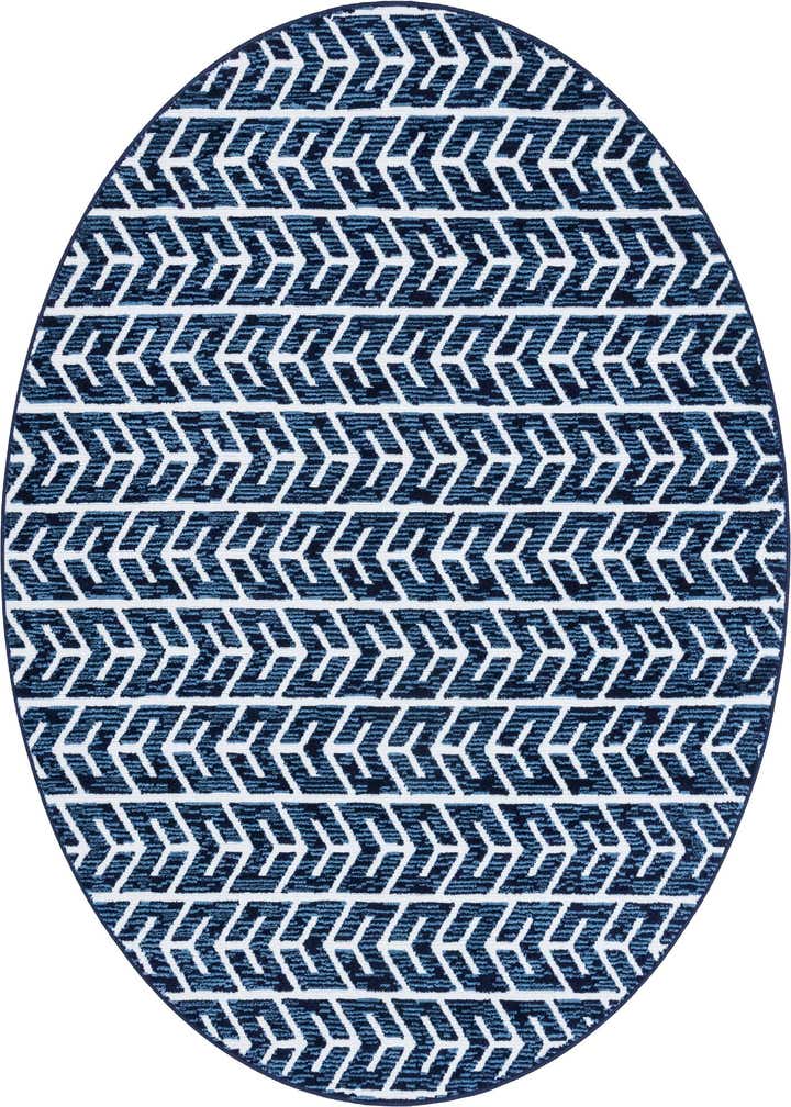 7' x 7' Easy-Clean Sabrina Soto Aston Indoor / Outdoor Round Rug