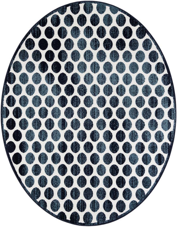 Detail image of 7' 10 x 7' 10 Easy-Clean Sabrina Soto Indoor / Outdoor Round Rug