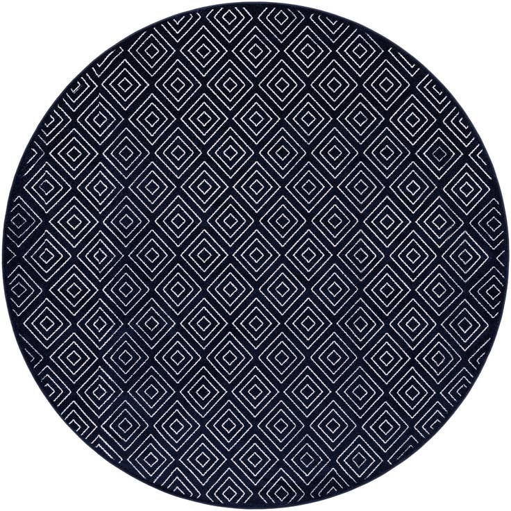 Detail image of 10' x 10' Easy-Clean Sabrina Soto Indoor / Outdoor Round Rug