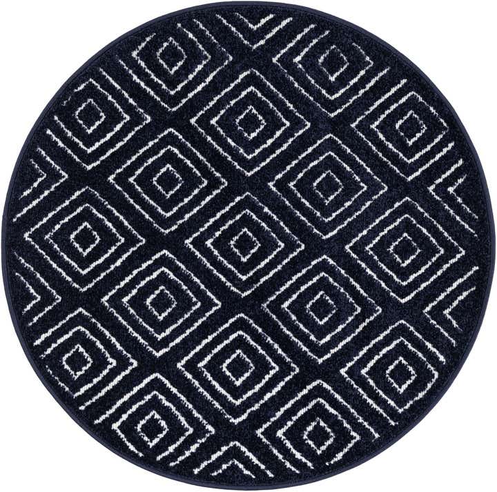 3' x 3' Easy-Clean Sabrina Soto Indoor / Outdoor Round Rug