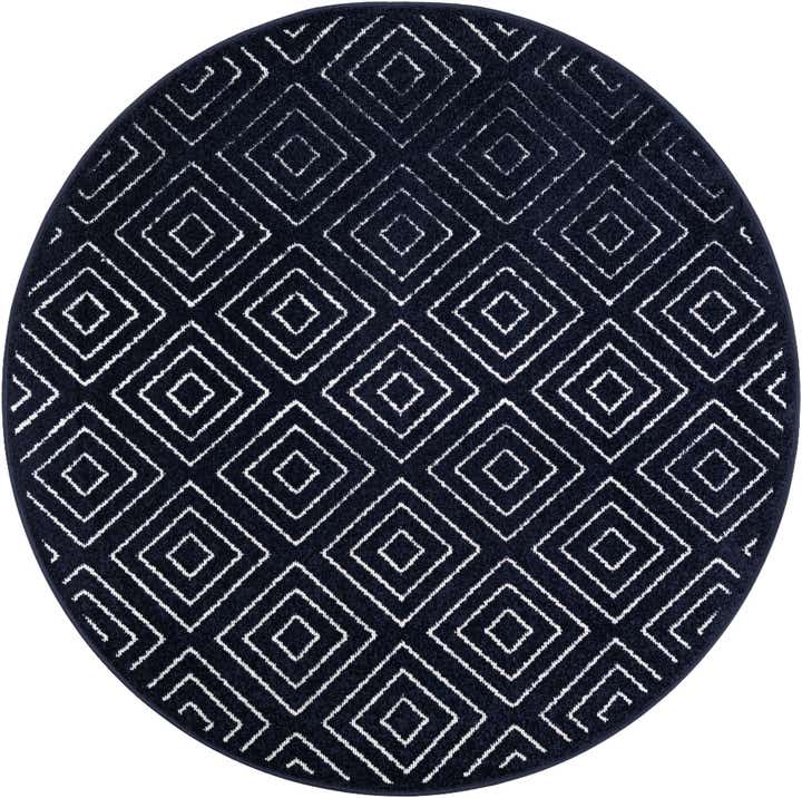 5' x 5' Easy-Clean Sabrina Soto Indoor / Outdoor Round Rug