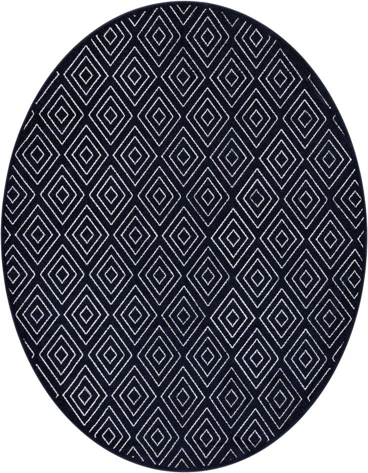 Detail image of 7' 10 x 7' 10 Easy-Clean Sabrina Soto Indoor / Outdoor Round Rug