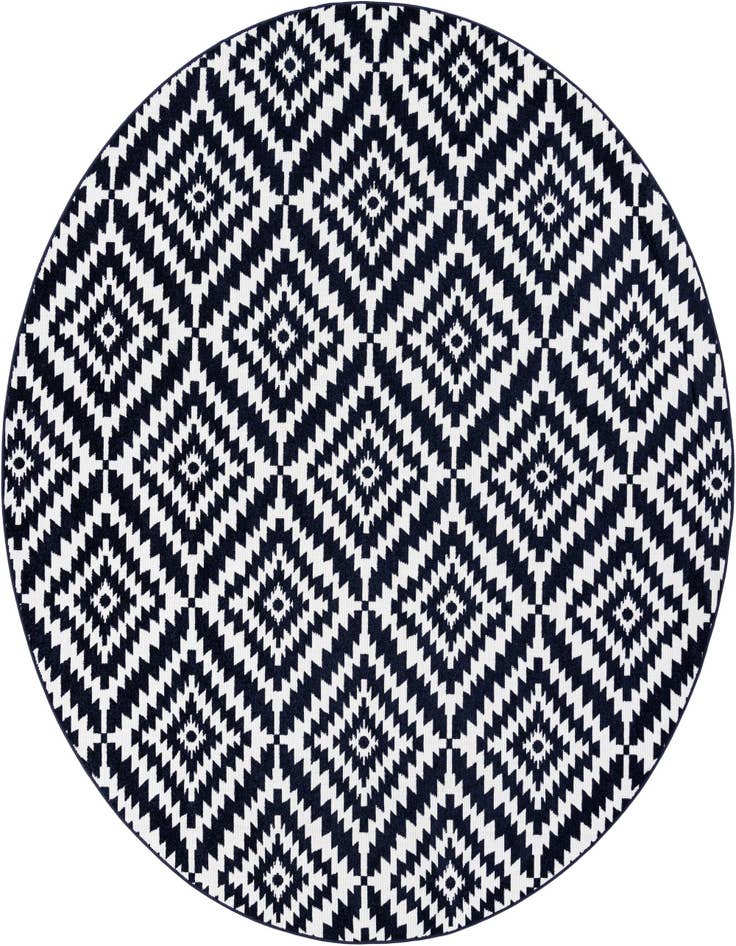 Detail image of 10' x 10' Easy-Clean Sabrina Soto Indoor / Outdoor Round Rug