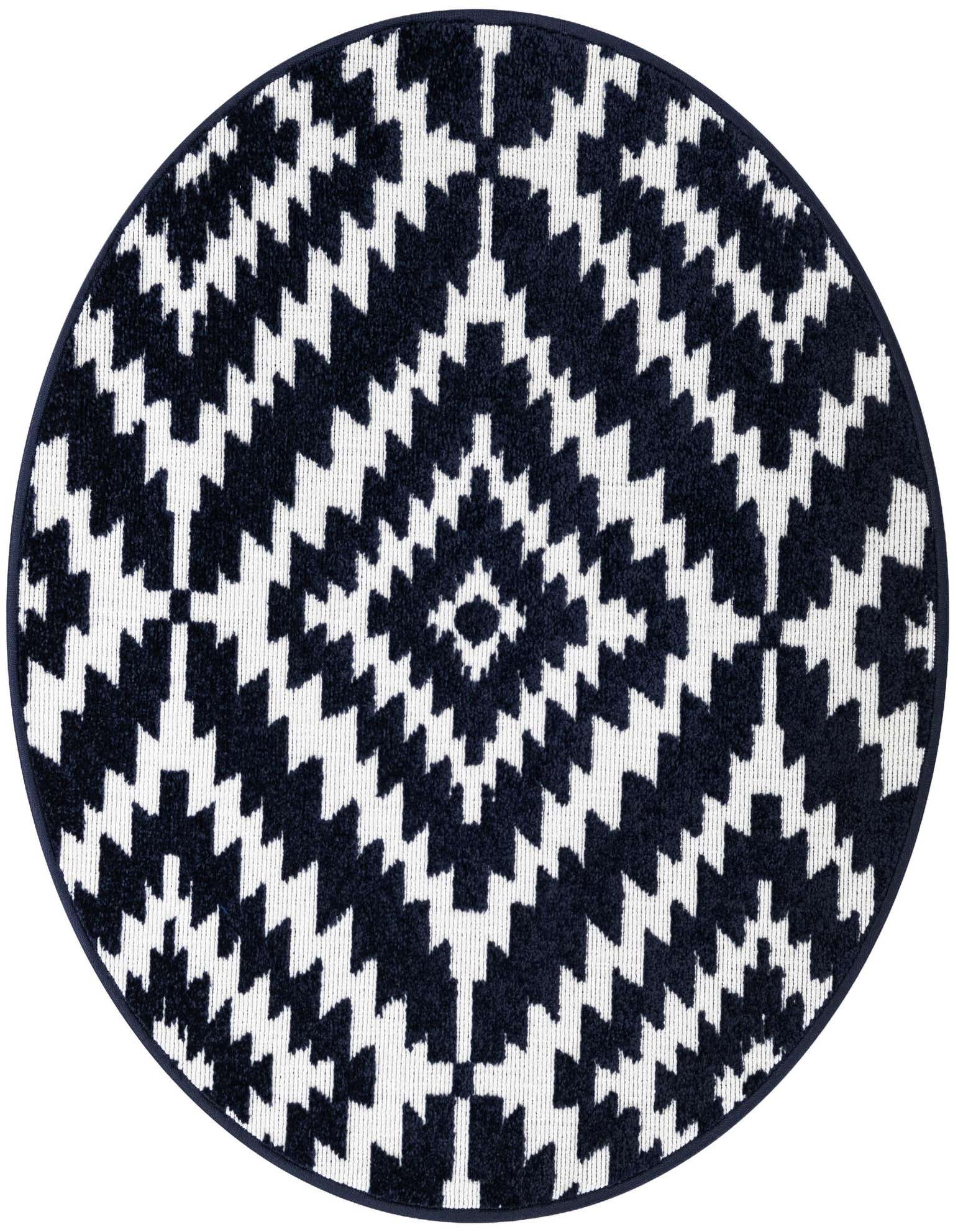 3' x 3' Easy-Clean Sabrina Soto Indoor / Outdoor Round Rug