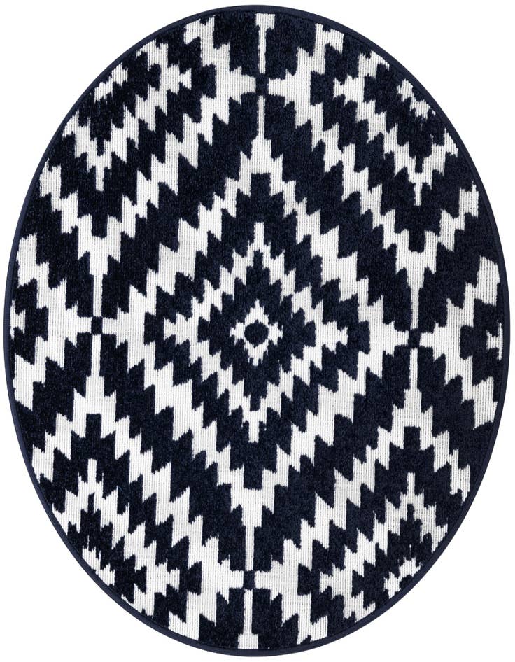 Detail image of 3' x 3' Easy-Clean Sabrina Soto Indoor / Outdoor Round Rug