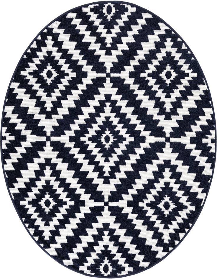 Detail image of 5' x 5' Easy-Clean Sabrina Soto Indoor / Outdoor Round Rug