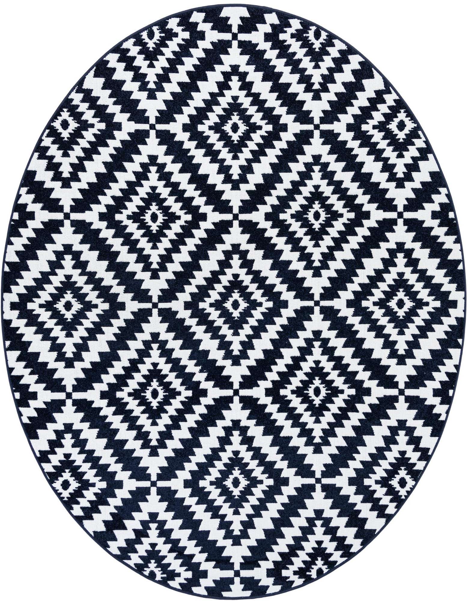 7' 10 x 7' 10 Easy-Clean Sabrina Soto Indoor / Outdoor Round Rug