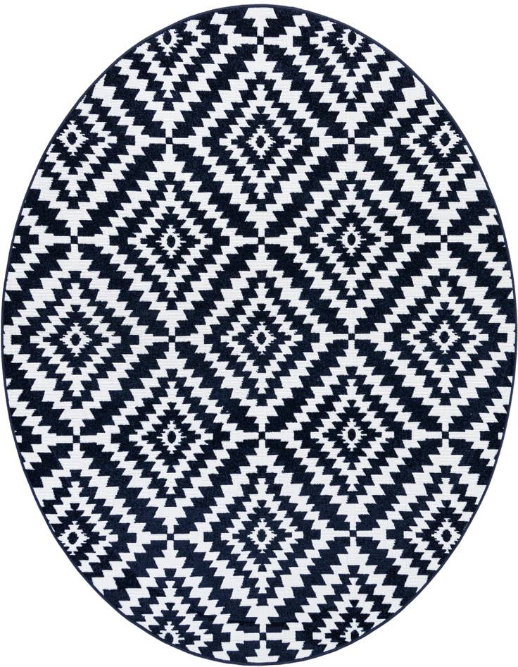 Detail image of 7' 10 x 7' 10 Easy-Clean Sabrina Soto Indoor / Outdoor Round Rug