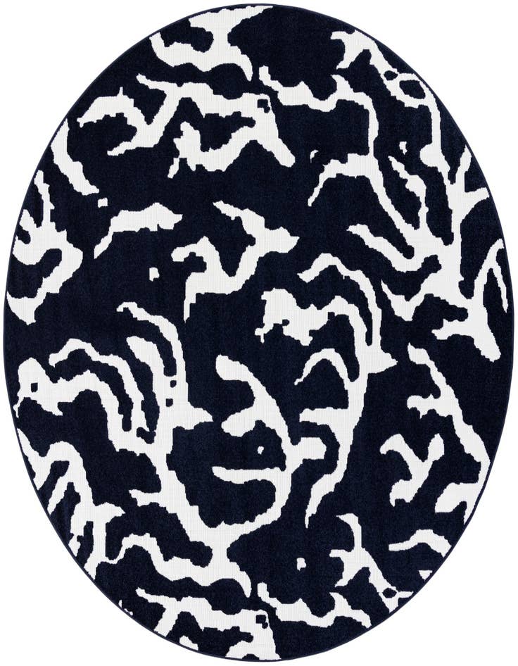 Detail image of 10' x 10' Easy-Clean Sabrina Soto Indoor / Outdoor Round Rug